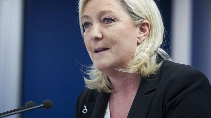 šéfka francouzské Národní fronty Marine Le Penová šéfka francouzské Národní fronty Marine Le Penová