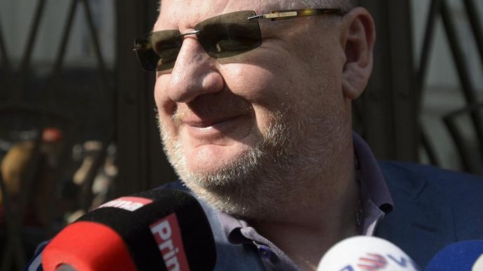 Ivo Rittig po výslechu Ivo Rittig po výslechu
