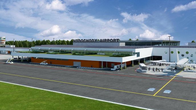 Vizualizace letiště Vodochody Vizualizace letiště Vodochody