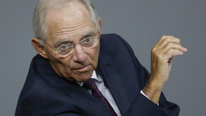 Německý ministr financí Wolfgang Schäuble Německý ministr financí Wolfgang Schäuble