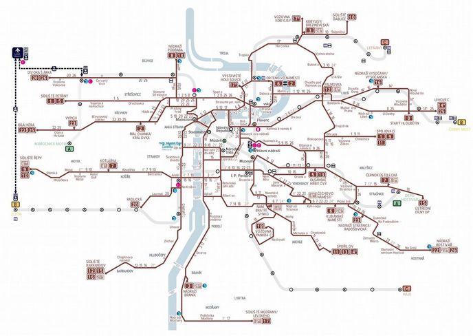 Modrý návrh na změny tramvajových linek Modrý návrh na změny tramvajových linek