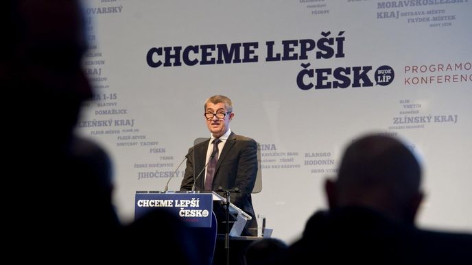 Andrej Babiš na sjezdu ANO Andrej Babiš na sjezdu ANO