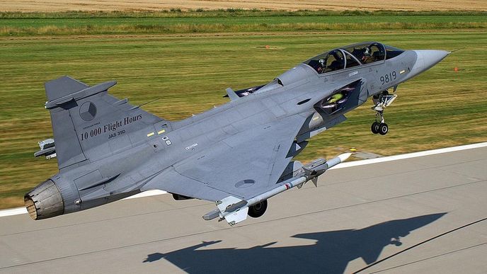 Gripen startuje ze základny v Čáslavi Gripen startuje ze základny v Čáslavi