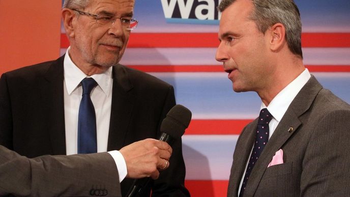 Alexander Van der Bellen a Norbert Hofer Alexander Van der Bellen a Norbert Hofer