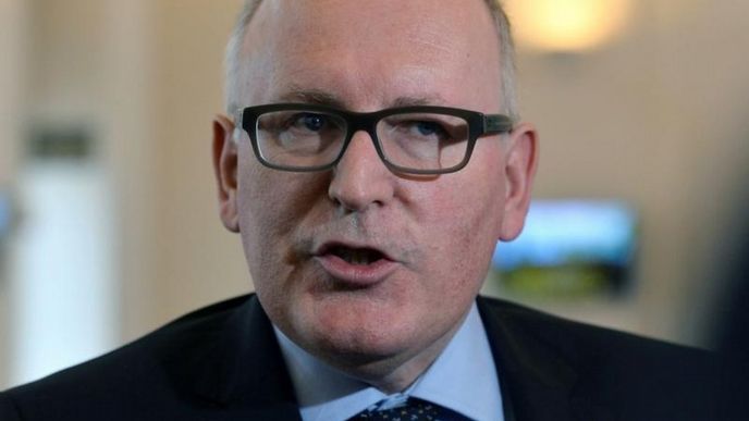 Místopředseda Evropské komise Frans Timmermans Místopředseda Evropské komise Frans Timmermans