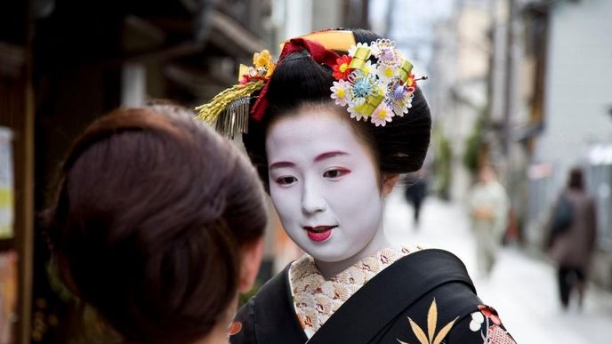 Gejši z Kjóta, nositelky japonské kultury a tradic Gejši z Kjóta, nositelky japonské kultury a tradic