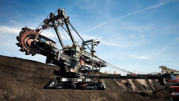 Hnědouhelné rypadlo firmy Severní energetická Hnědouhelné rypadlo firmy Severní energetická
