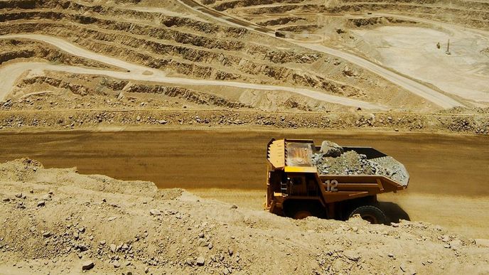 Měděný důl Lomas Bayas v Chile společnosti Glencore Měděný důl Lomas Bayas v Chile společnosti Glencore