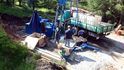 Cínovec: vrtání průzkumných vrtů společnosti Geomet v létě 2014. Cínovec: vrtání průzkumných vrtů společnosti Geomet v létě 2014.
