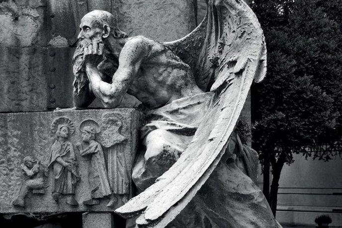 Řekové ještě znali rozdíl mezi oním stále dopředu pádícím časem, který pojmenovali Chronos (na snímku). A časem „příhodného okamžiku“, tedy tím, který se s nepatrnými obměnami stále opakuje, tomu říkali „Kairos“. Řekové ještě znali rozdíl mezi oním stále dopředu pádícím časem, který pojmenovali Chronos (na snímku). A časem „příhodného okamžiku“, tedy tím, který se s nepatrnými obměnami stále opakuje, tomu říkali „Kairos“.