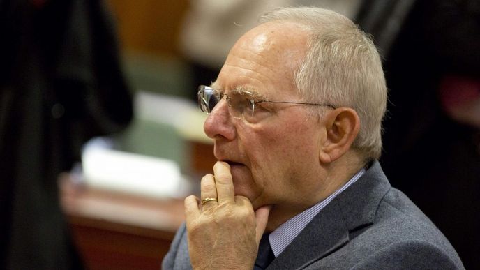 Německý ministr financí Wolfgang Schäuble Německý ministr financí Wolfgang Schäuble