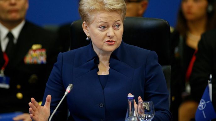 Litevská prezidentka Dalia Grybauskaitéová Litevská prezidentka Dalia Grybauskaitéová