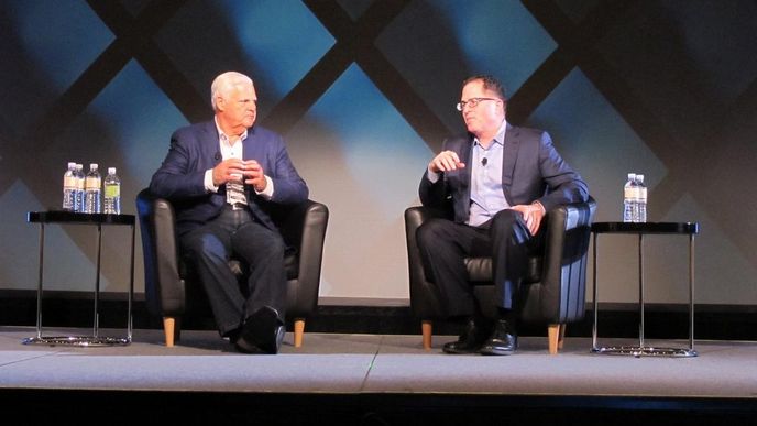 Joseph Tucci a Michael Dell Joseph Tucci a Michael Dell