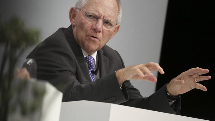 Německý ministr financí Wolfgang Schäuble Německý ministr financí Wolfgang Schäuble