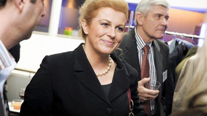 Chorvatská prezidentka Kolinda Grabarová-Kitarovičová Chorvatská prezidentka Kolinda Grabarová-Kitarovičová