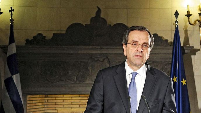 Řecký premiér Antonis Samaras Řecký premiér Antonis Samaras