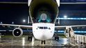 Část trupu A350 v transportním letounu A300 Beluga Část trupu A350 v transportním letounu A300 Beluga