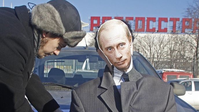 Automobilový protest proti Putinovi Automobilový protest proti Putinovi