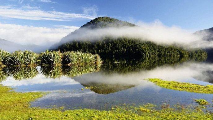 Krajina na Novém Zélandu ilustrační foto Krajina na Novém Zélandu ilustrační foto