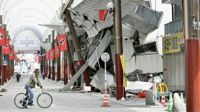 Kumamoto, jedno z nejpostiženějších měst Kumamoto, jedno z nejpostiženějších měst