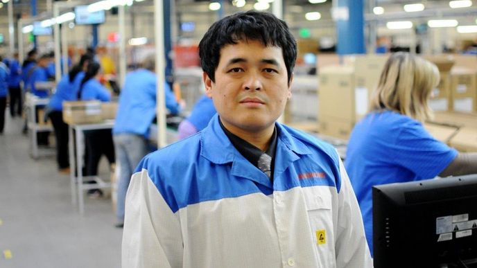 Jung-pching Lien, šéf nymburské montovny televizí Changhong Jung-pching Lien, šéf nymburské montovny televizí Changhong