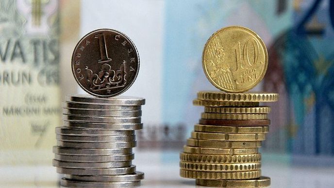 koruna, euro, banky koruna, euro, banky