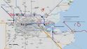 Umístění letiště na londýnské mapě Umístění letiště na londýnské mapě