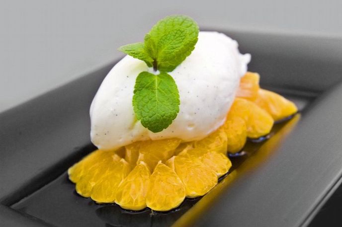 Marinované klementinky s vanilkovým mascarpone Marinované klementinky s vanilkovým mascarpone