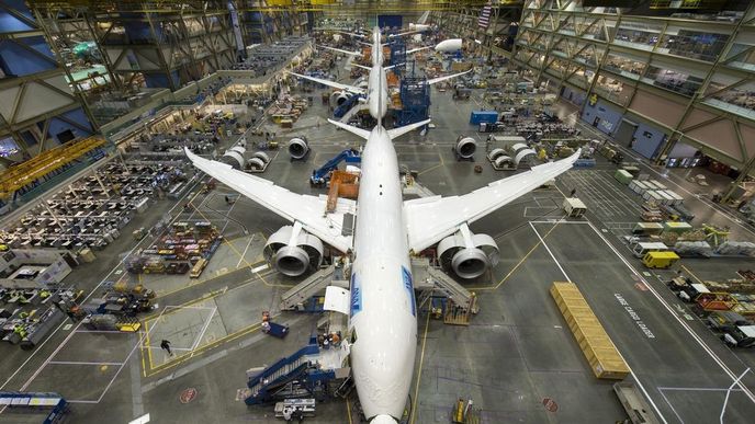 Výrobní linka Boeingu 787 Dreamliner Výrobní linka Boeingu 787 Dreamliner