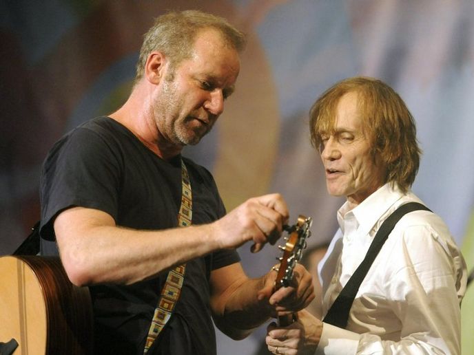 Hudebníci David Koller a Ivan Král (vpravo) Hudebníci David Koller a Ivan Král (vpravo)