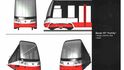 Pražský dopravní podnik upraví design a technické vybavení nových tramvají 15T ForCity (na vizualizaci). Nově v nich bude klimatizace, wifi připojení a vyměněny budou dřevěné sedačky za plastové. Na karosérii bude šedivý pruh nahrazen bílým. Pražský dopravní podnik upraví design a technické vybavení nových tramvají 15T ForCity (na vizualizaci). Nově v nich bude klimatizace, wifi připojení a vyměněny budou dřevěné sedačky za plastové. Na karosérii bude šedivý pruh nahrazen bílým.