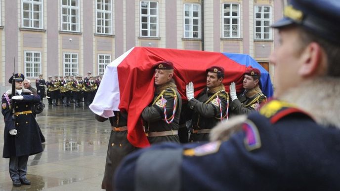 Václav Havel, smuteční průvod Václav Havel, smuteční průvod