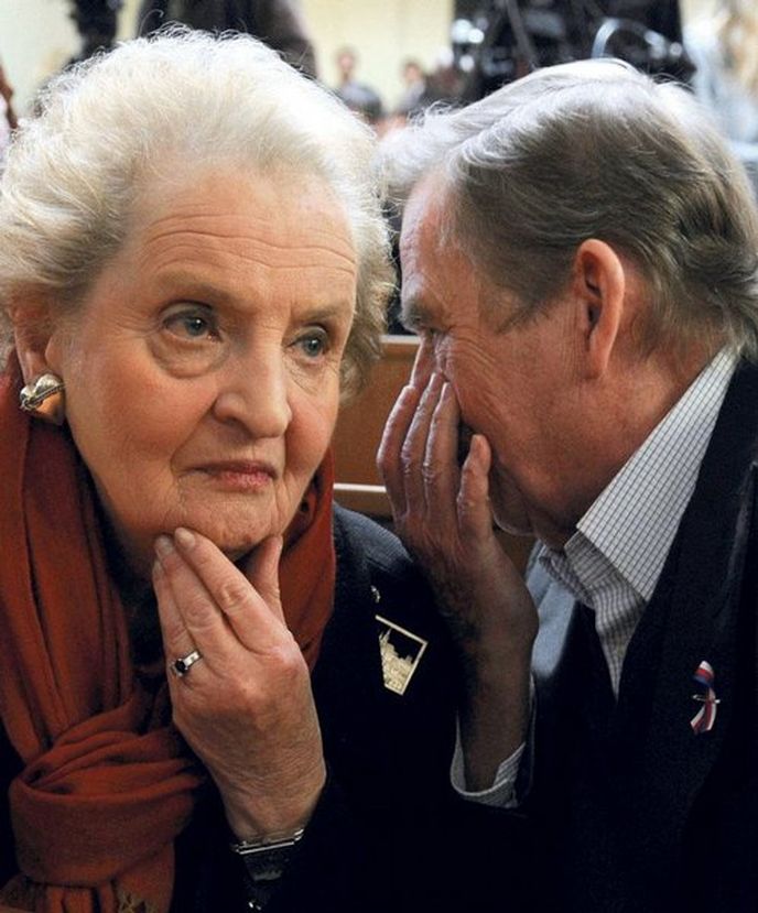 Václav Havel s Madeleine Albrightovou Václav Havel s Madeleine Albrightovou