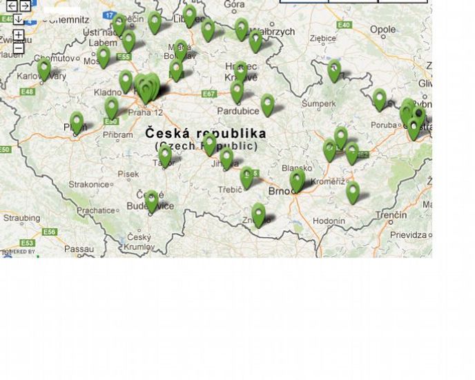 Mapa CNG stanic 01/2013 Mapa CNG stanic 01/2013