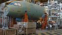 Výrobní haly Airbusu A320 ve francouzském Toulouse Výrobní haly Airbusu A320 ve francouzském Toulouse