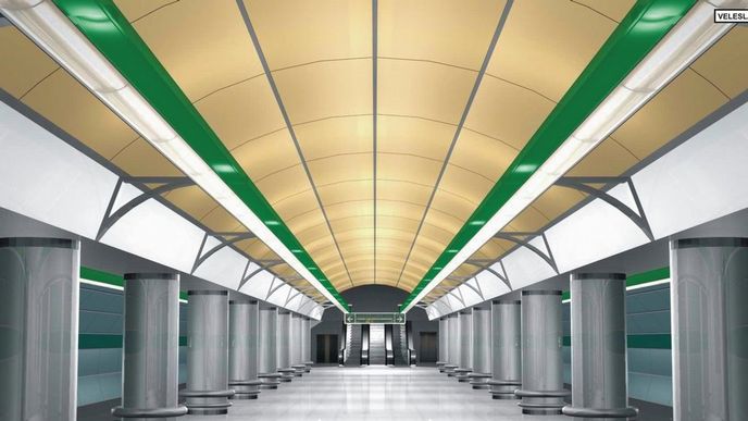 Stanice metra Veleslavín Stanice metra Veleslavín