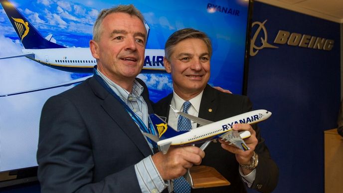 Šéf Ryanairu Michael O'Leary potvrdil březnovou objednávku na 175 Boeingů 737 Šéf Ryanairu Michael O'Leary potvrdil březnovou objednávku na 175 Boeingů 737