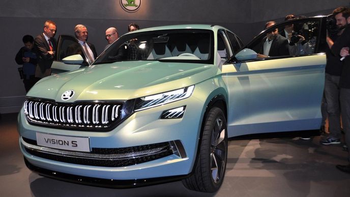 Automobilka Škoda Auto představila v předvečer ženevského autosalonu svou hlavní novinku, koncept velkého SUV pod označením VisionS Automobilka Škoda Auto představila v předvečer ženevského autosalonu svou hlavní novinku, koncept velkého SUV pod označením VisionS