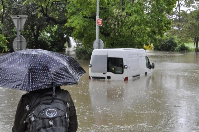 Zatopené pražské Záběhlice Zatopené pražské Záběhlice