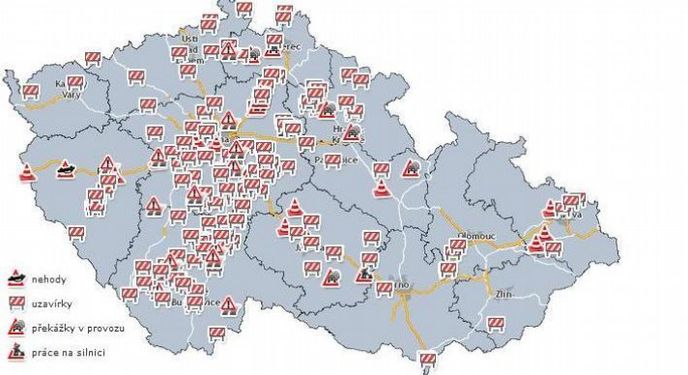 Uzavírky na silnicích kvůli záplavám Uzavírky na silnicích kvůli záplavám