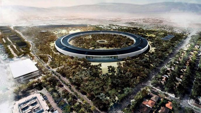 Budoucí sídlo Apple, ilustrační foto Budoucí sídlo Apple, ilustrační foto