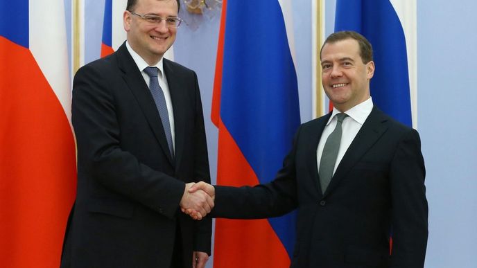 Petr Nečas, Dmitrij Medveděv Petr Nečas, Dmitrij Medveděv