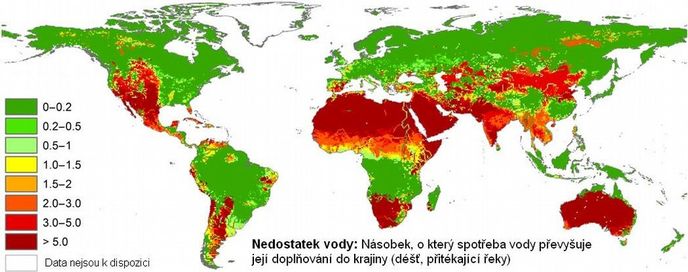 Nedostatek vody Nedostatek vody