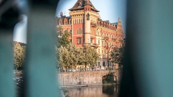 Dům Bellevue na pražském Smetanově nábřeží Dům Bellevue na pražském Smetanově nábřeží