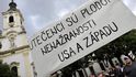 Demonstrace v Bratislavě proti imigraci Demonstrace v Bratislavě proti imigraci