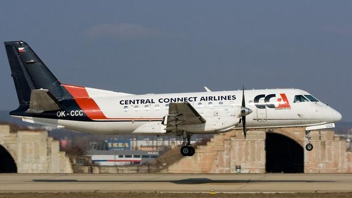 Saab 340 společnosti Central Connect Airlines Saab 340 společnosti Central Connect Airlines