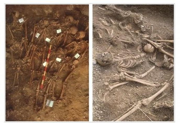 Nález masového hrobu zavražděných Vikingů Nález masového hrobu zavražděných Vikingů