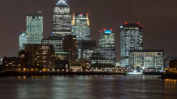 Canary Wharf, londýnské finanční centrum Canary Wharf, londýnské finanční centrum