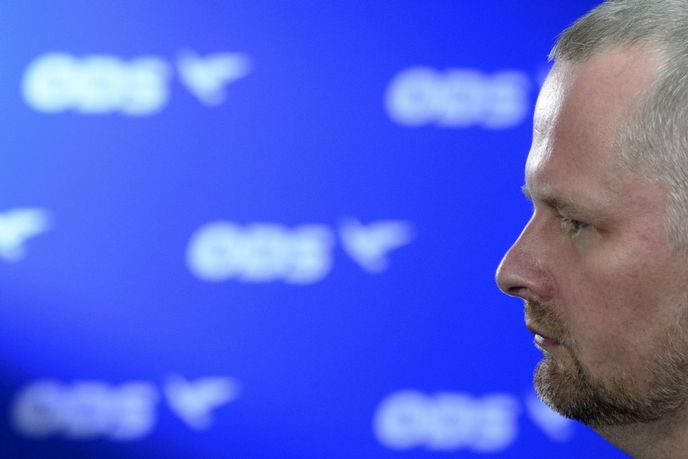 Předseda ODS Petr Fiala ve volebním středisku Občanské demokratické strany v Praze Předseda ODS Petr Fiala ve volebním středisku Občanské demokratické strany v Praze