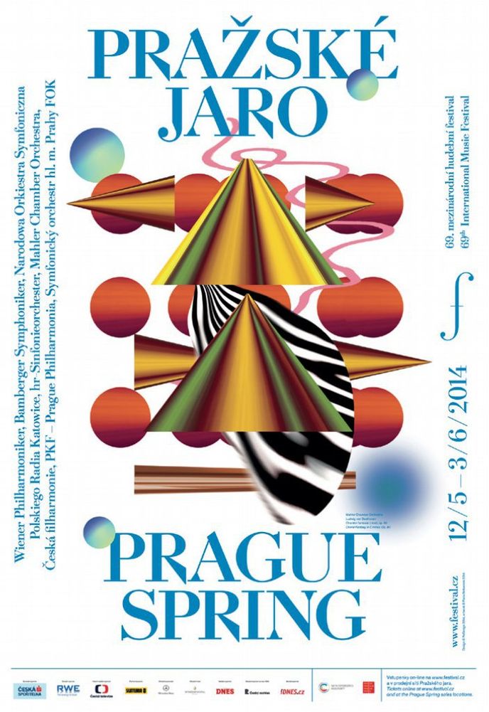 Vizuální prezentaci Pražského jara má od roku 2014 na starosti grafické studio Redesign Vizuální prezentaci Pražského jara má od roku 2014 na starosti grafické studio Redesign